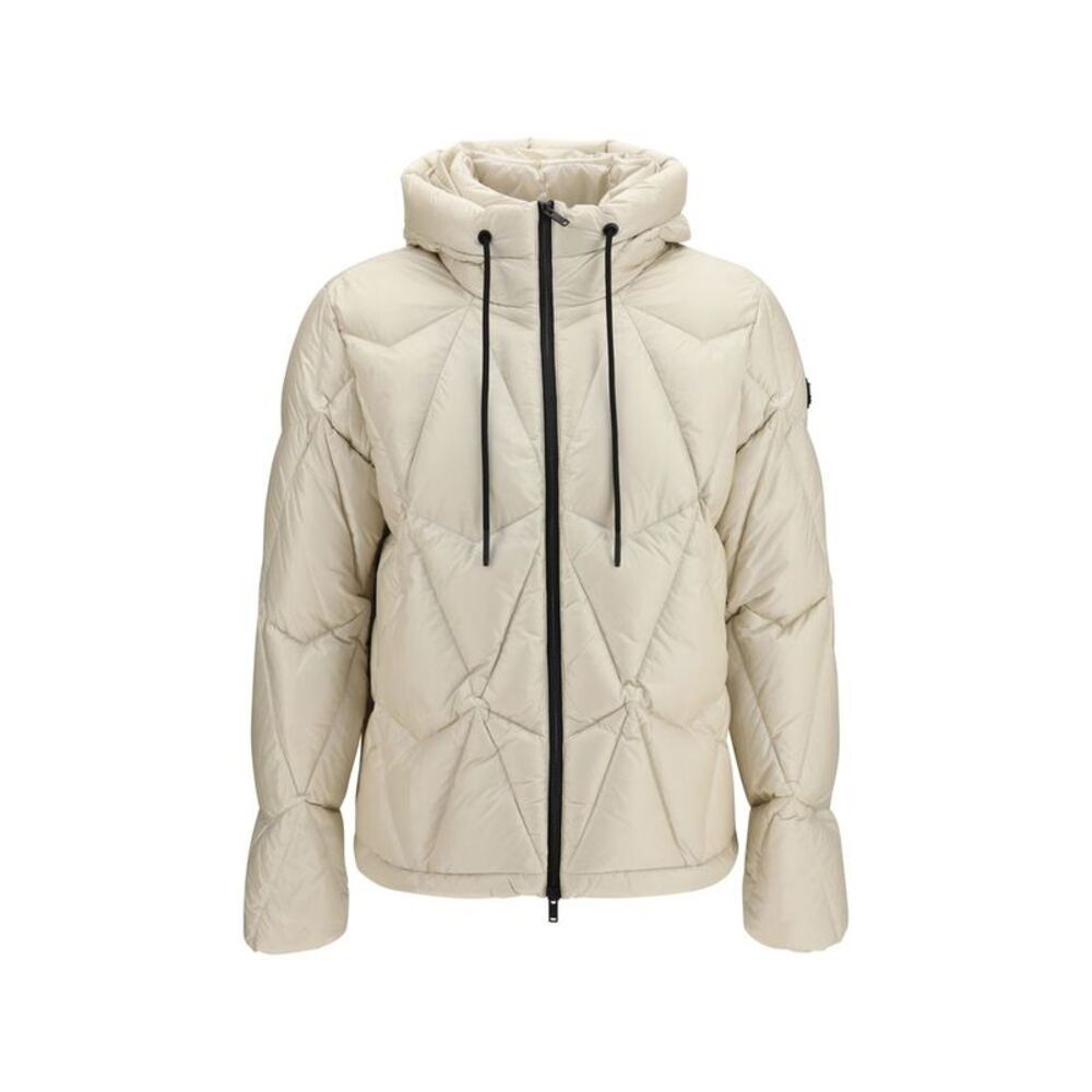 Moose Knuckles Beige Nylon Full-Length Men's Jacket